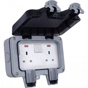 Picture of IP66 Weatherproof Accessories 2gang 13amp