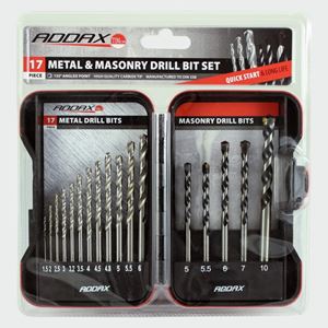 Picture of Metal & Masonary Drill Bit Set 17pc
ADS