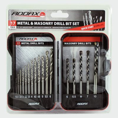 Picture of Metal & Masonary Drill Bit Set 17pc
ADS