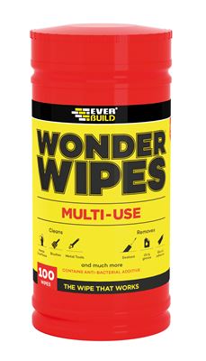 Picture of Everbuild Wonder Wipes
Trade Tub  (100)  *EVBWIPE80*
