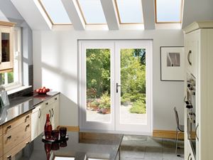Picture of Ext Pre-Finished White 4' La Porte French Door Set (Brass)
1190 x 2074mm