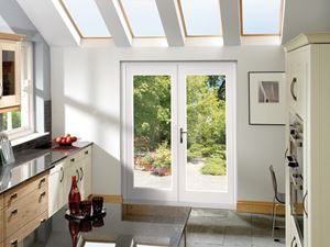 Picture of Ext Pre-Finished White 5' La Porte French Door Set (Brass)
1490 x 2074mm