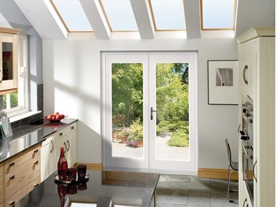Picture of Ext Pre-Finished White 5' La Porte French Door Set (Brass)
1490 x 2074mm