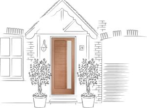 Picture of External Hardwood Double Glazed Modena
1981 x 838 x 44mm (33")