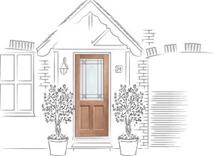 Picture of External Hardwood Dowelled Single Glazed 2XG with Carroll Gl
2032 x 813 x 44mm (32")