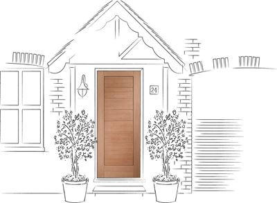 Picture of External Hardwood Modena
1981 x 838 x 44mm (33")