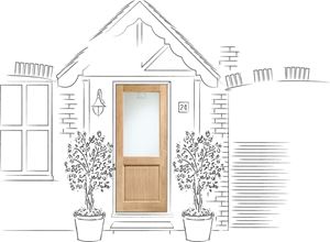 Picture of External Oak Dowelled Double Glazed 2XG with Clear Glass
1981 x 762 x 44mm (30")