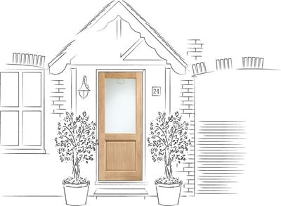 Picture of External Oak Dowelled Double Glazed 2XG with Clear Glass
1981 x 838 x 44mm (33")