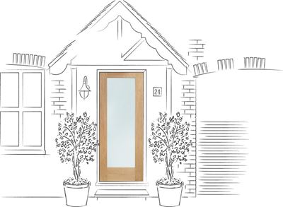 Picture of External Oak Dowelled Double Glazed P10 Side Light (Obscure)
1981 x 584 x 44mm (23")