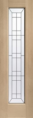 Picture of External Oak Dowelled Triple Glazed Bevelled Side Light with
2032 x 584 x 44mm (23")