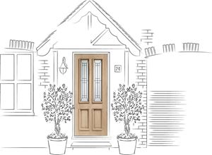 Picture of External Oak M&T Triple Glazed Malton Diamond with Black Cam
2032 x 813 x 44mm (32")