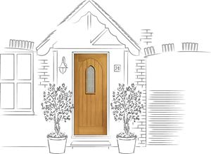 Picture of External Oak M&T Triple Glazed Westminster with Black Caming
1981 x 762 x 44mm (30")