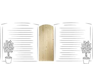 Picture of External Pine Ledged & Braced Arched Top Gate
1981 x 915mm (36")