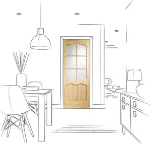 Picture of Internal Clear Pine Riviera with Clear Glass
1981 x 762 x 35mm (30")