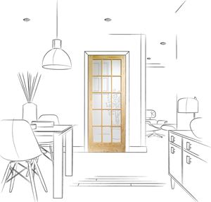 Picture of Internal Clear Pine SA77 with Clear Glass (10 Light)
1981 x 610 x 35mm (24")