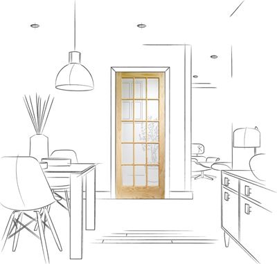 Picture of Internal Clear Pine SA77 with Clear Glass (15 Light)
1981 x 838 x 35mm (33")