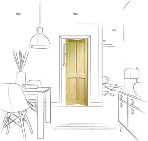 Picture of Internal Clear Pine Victorian 4 Panel Bi-fold (27")
1947 x 338 x 34mm (27")
