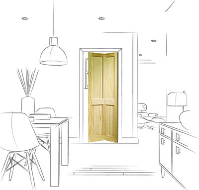 Picture of Internal Clear Pine Victorian 4 Panel Bi-fold (27")
1947 x 338 x 34mm (27")