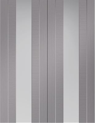 Picture of Internal Light Grey Pre-Finished Forli Pair (Clear Glass)
1981 x 1524 x 40mm (60")