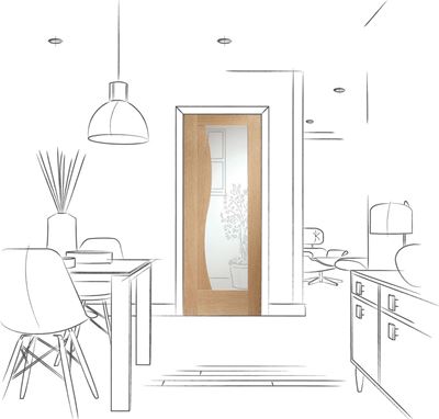 Picture of Internal Oak Emilia with Clear Glass
1981 x 762 x 35mm (30")