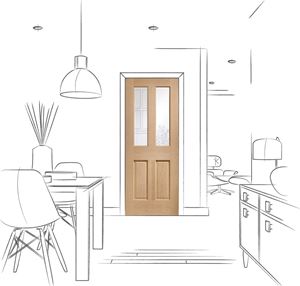 Picture of Internal Oak Malton with Clear Glass Fire Door
1981 x 762 x 44mm (30")
