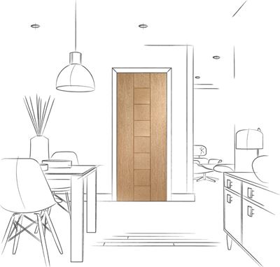 Picture of Internal Oak Messina Fire Door
1981 x 762 x 44mm (30")
