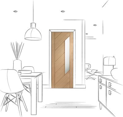 Picture of Internal Oak Monza with Obscure Glass
1981 x 762 x 35mm (30")