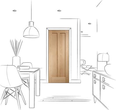 Picture of Internal Oak Novara Fire Door
1981 x 762 x 44mm (30")