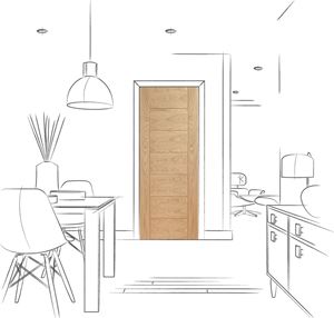 Picture of Internal Oak Pre-finished Palermo
1981 x 457 x 35mm (18")