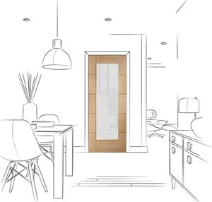 Picture of Internal Oak Pre-Finished Ravenna with Clear Glass
1981 x 838 x 35mm (33")