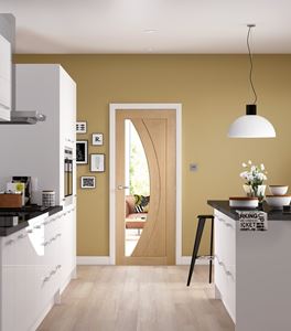 Picture of Internal Oak Pre-Finished Salerno with Clear Glass
1981 x 610 x 35mm (24")
