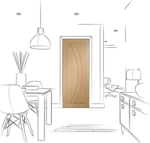 Picture of Internal Oak Pre-finished Salerno
1981 x 762 x 35mm (30")