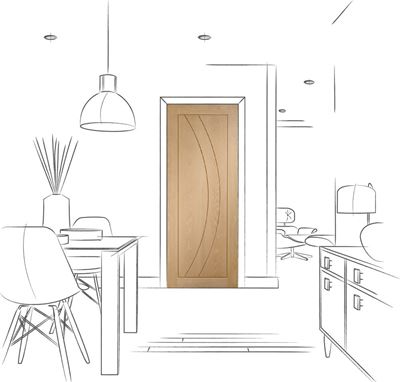 Picture of Internal Oak Pre-finished Salerno
1981 x 762 x 35mm (30")