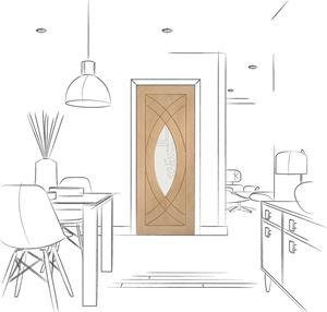Picture of Internal Oak Pre-Finished Treviso with Clear Glass
1981 x 838 x 35mm (33")