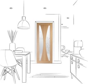 Picture of Internal Oak Pre-Finished Verona with Clear Glass
1981 x 838 x 35mm (33")