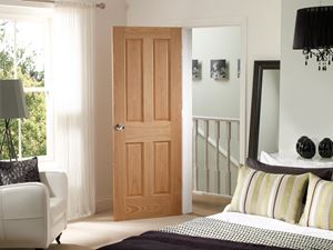 Picture of Internal Oak Pre-finished Victorian 4 Panel Fire Door
1981 x 838 x 44mm (33")