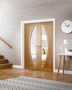 Picture of Internal Oak Salerno Pair with Clear Flat Glass
1981 x 1220 x 40mm (48")