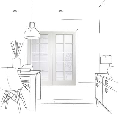 Picture of Internal PF White Moulded Portobello Pair with Clear Glass
1981 x 1168 x 35mm (46")