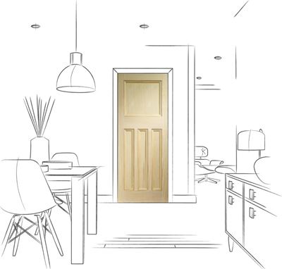 Picture of Internal Vertical Grain Clear Pine Vine DX
2032 x 813 x 35mm (32")