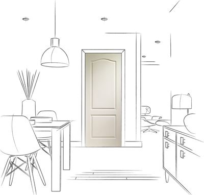 Picture of Internal White Moulded Classique 2 Panel
1981 x 838 x 35mm (33")