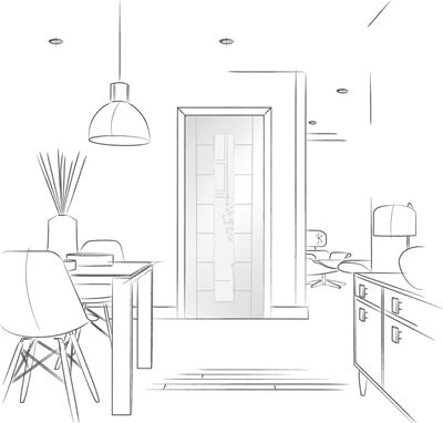Picture of Internal White Primed Palermo 1L Pair with Clear Glass
1981 x 1524 x 40mm (60")