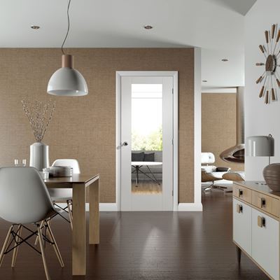 Picture of Internal White Primed Pattern 10 with Clear Glass Fire Door
1981 x 838 x 44mm (33")