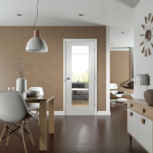 Picture of Internal White Primed Pattern 10 with Clear Glass Fire Door
2032 x 813 x 44mm (32")