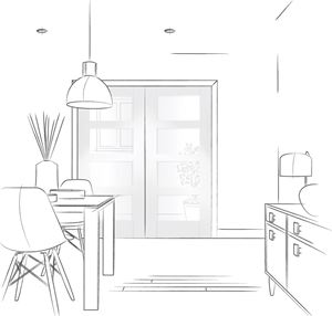 Picture of Internal White Primed Shaker Door Pair with Clear Glass
1981 x 1067 x 40mm (42")