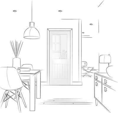 Picture of Internal White Primed Suffolk 1L with Clear Glass
1981 x 610 x 35mm (24")