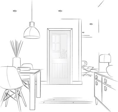 Picture of Internal White Primed Suffolk 1L with Clear Glass
1981 x 686 x 35mm (27")