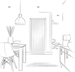 Picture of Internal White Primed Suffolk Fire Door
1981 x 686 x 44mm (27")