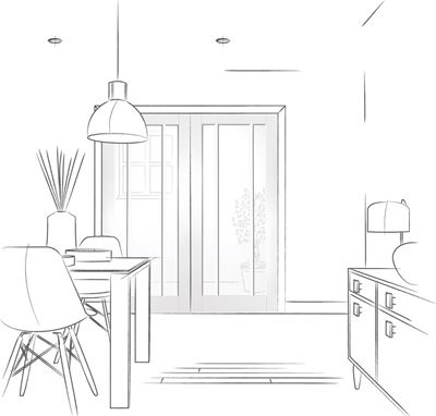 Picture of Internal White Primed Worcester Door Pair with Clear Glass
1981 x 1168 x 40mm (46")