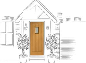 Picture of Pre-Finished Ext Oak Double Glazed Chancery (Decorative)
1981 x 838 x 44mm (33")