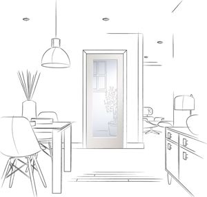 Picture of Pre-Finished Internal White Cesena with Clear Bevelled Glass
1981 x 762 x 35mm (30")